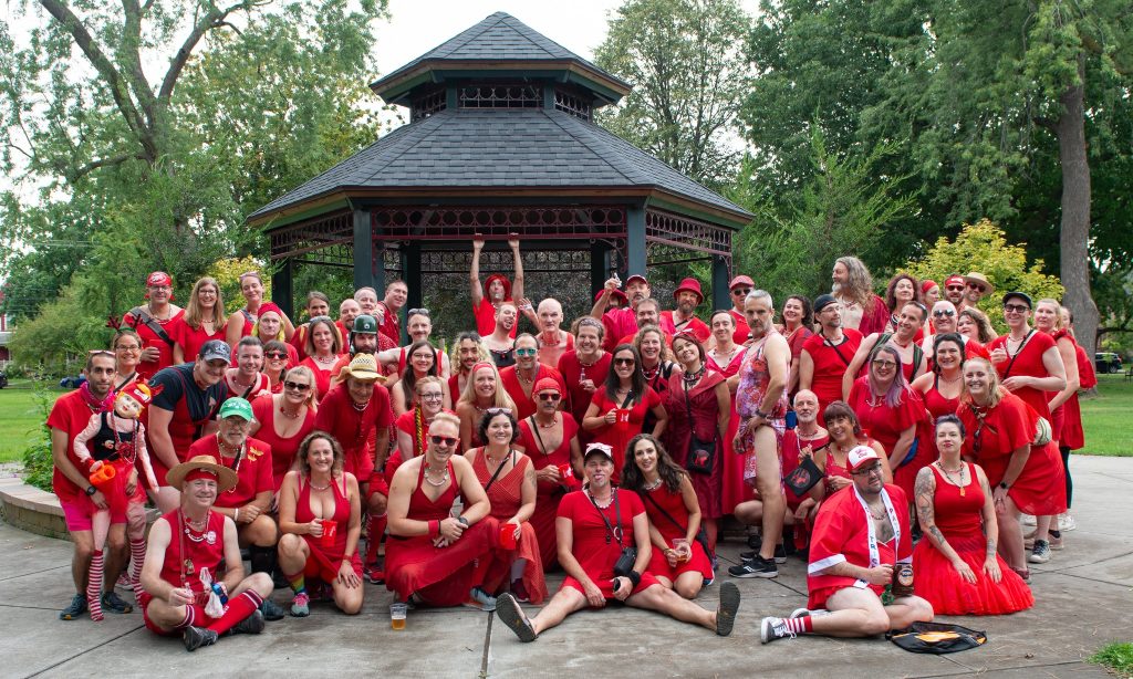 Red Dress Run 2023 Group Photo